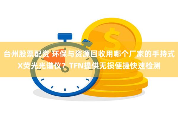 台州股票配资 环保与资源回收用哪个厂家的手持式X荧光光谱仪？TFN提供无损便捷快速检测