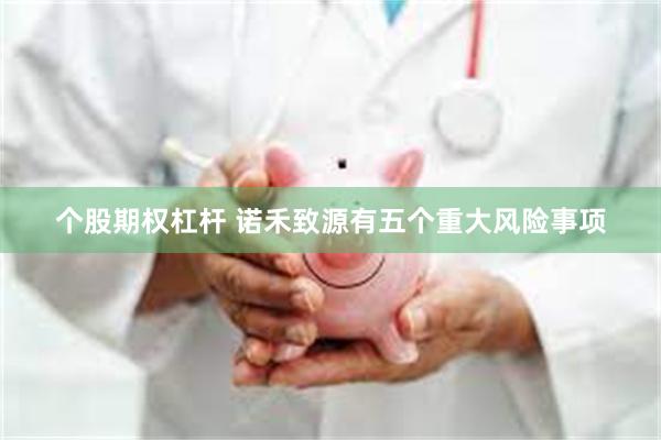 个股期权杠杆 诺禾致源有五个重大风险事项
