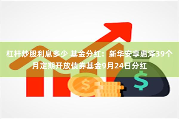 杠杆炒股利息多少 基金分红：新华安享惠泽39个月定期开放债券基金9月24日分红
